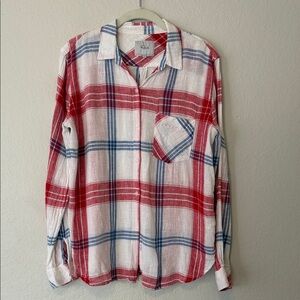 Rails Red and Blue Plaid Button Down Shirt